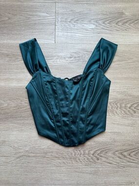 Women’s Dark Aqua Corset Top